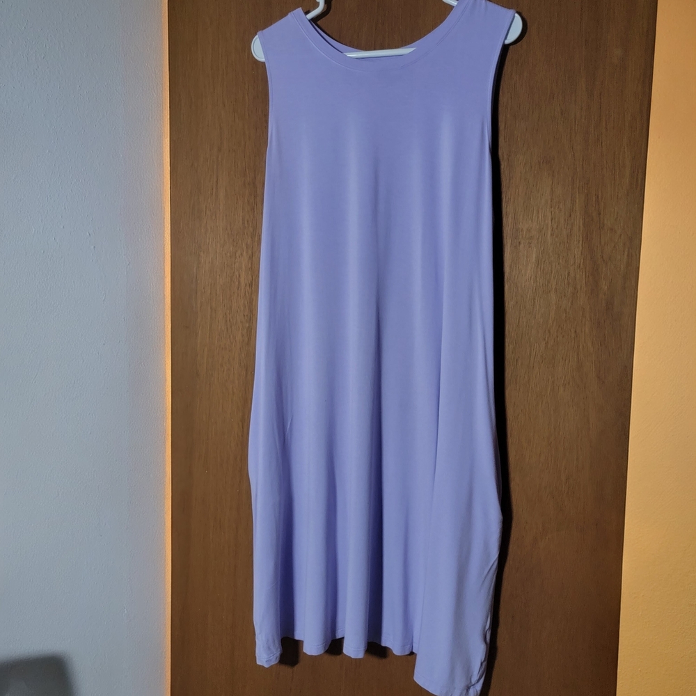 Time and Tru Sleeveless Light Purple Midi Tank Dress Size 22